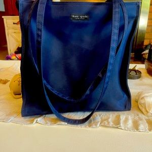 Kate Spade navy tote bag canvas